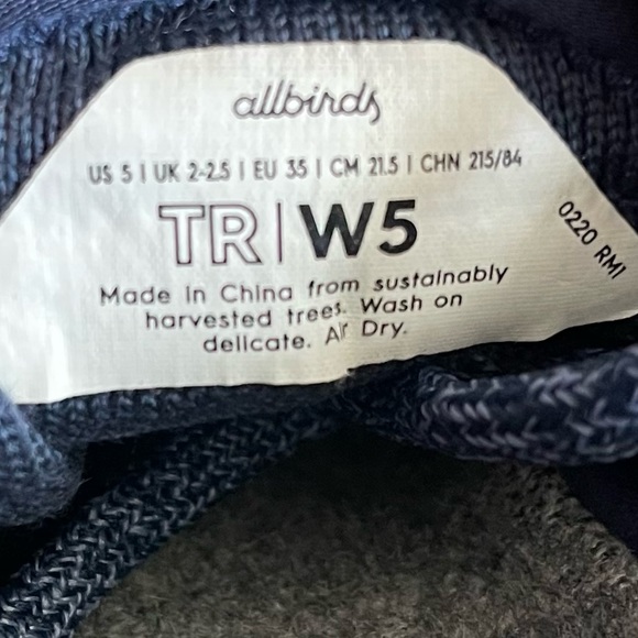 AllBirds Tree Runners Athletic Shoes Women’s Size 5 - Picture 8 of 8